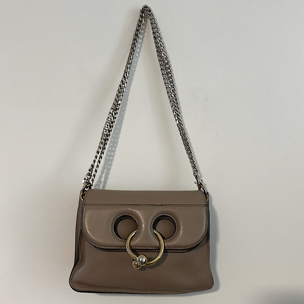 JW Anderson Taupe Pierce Chain Handbag, Crossbody